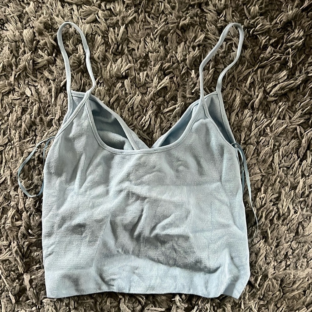 Zara Baby Blue Twist Top - Picture 4 of 6